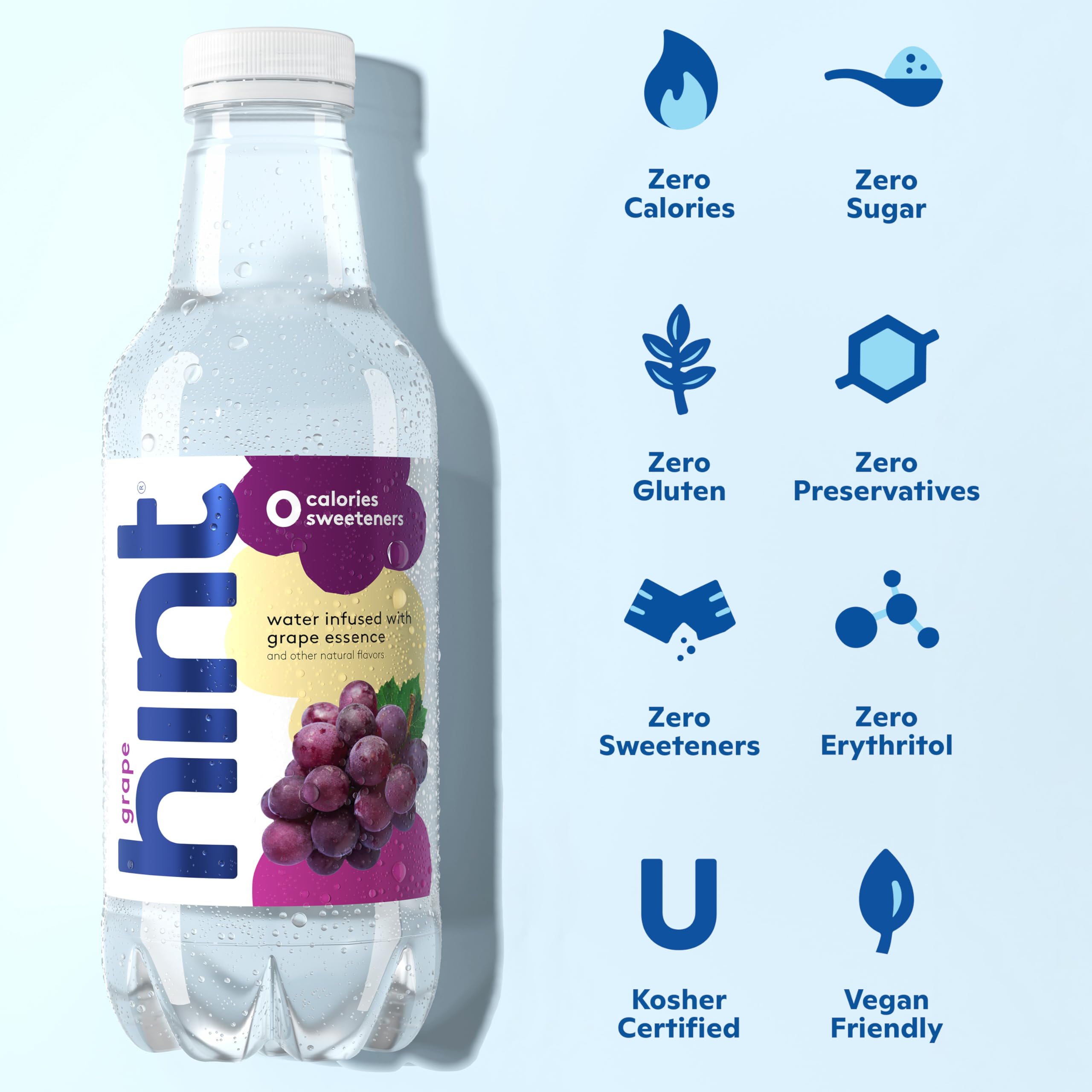 Hint Grape label shows real fruit essence and clean hydration.