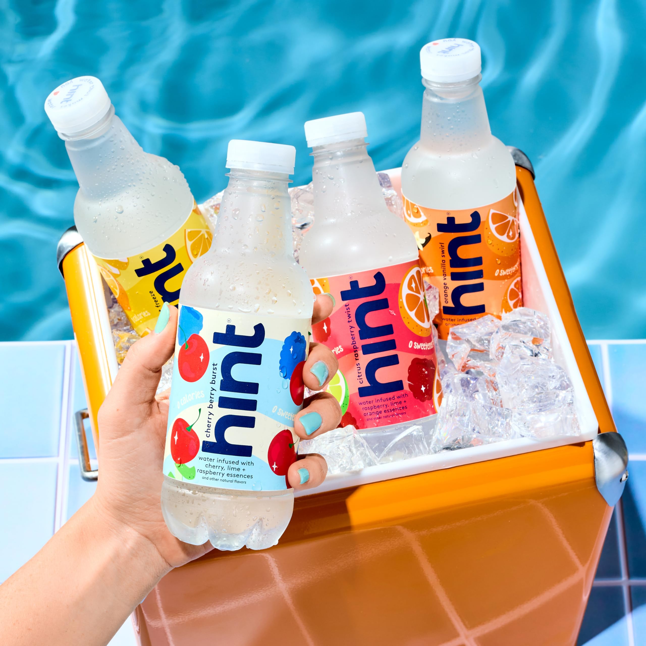 Hint hydration on the go illustrates convenient zero-calorie hydration.