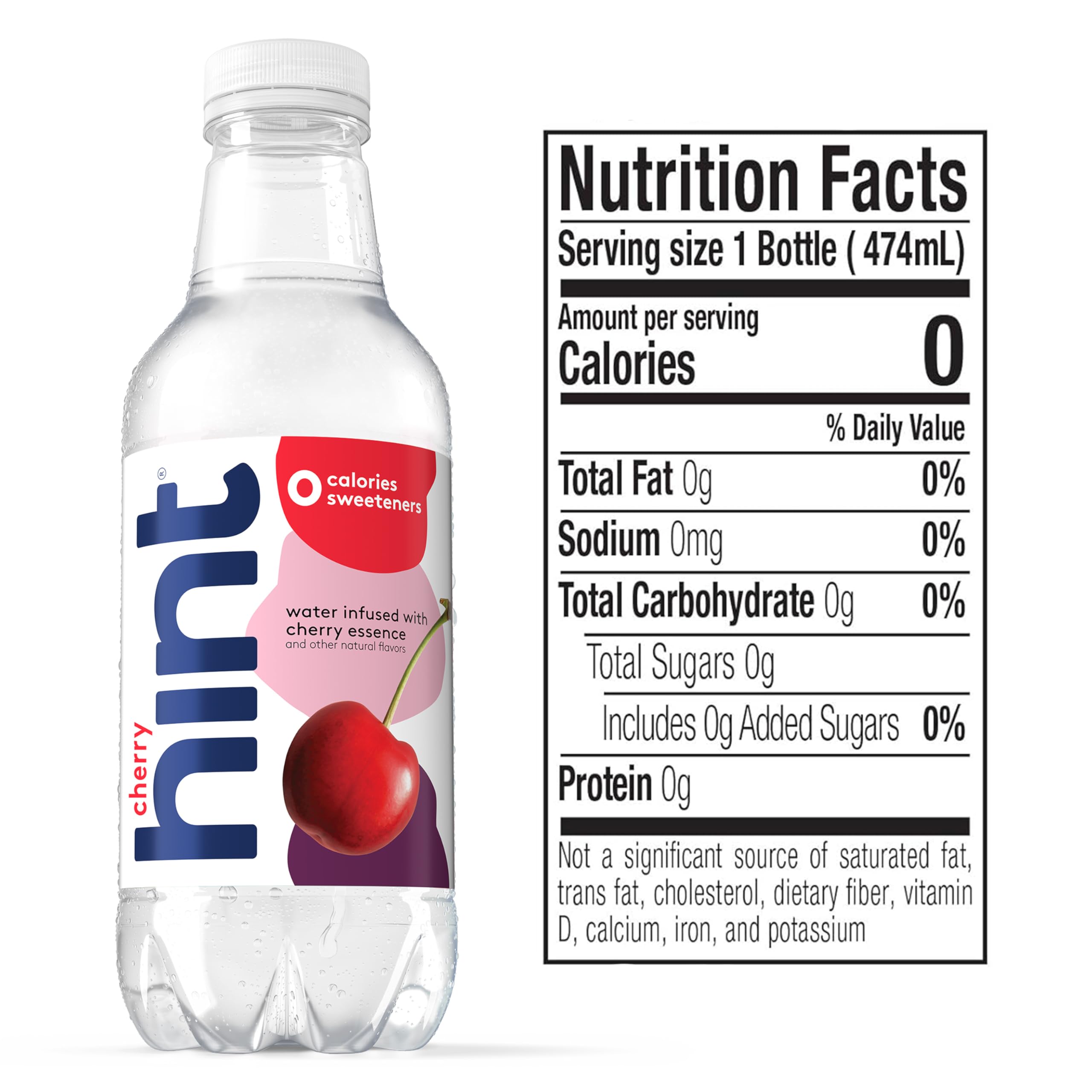 Hint Purple Variety Raspberry bottle offers natural flavor without sugar.