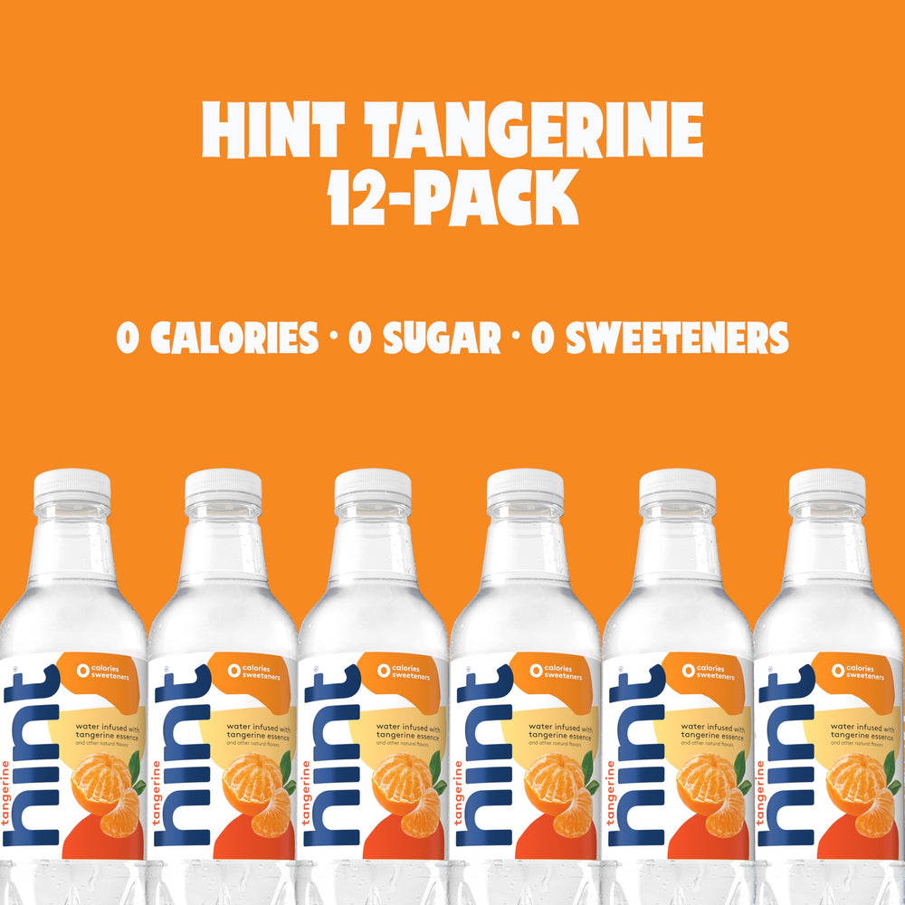 Hint tangerine bottle on desk prompts easy hydration