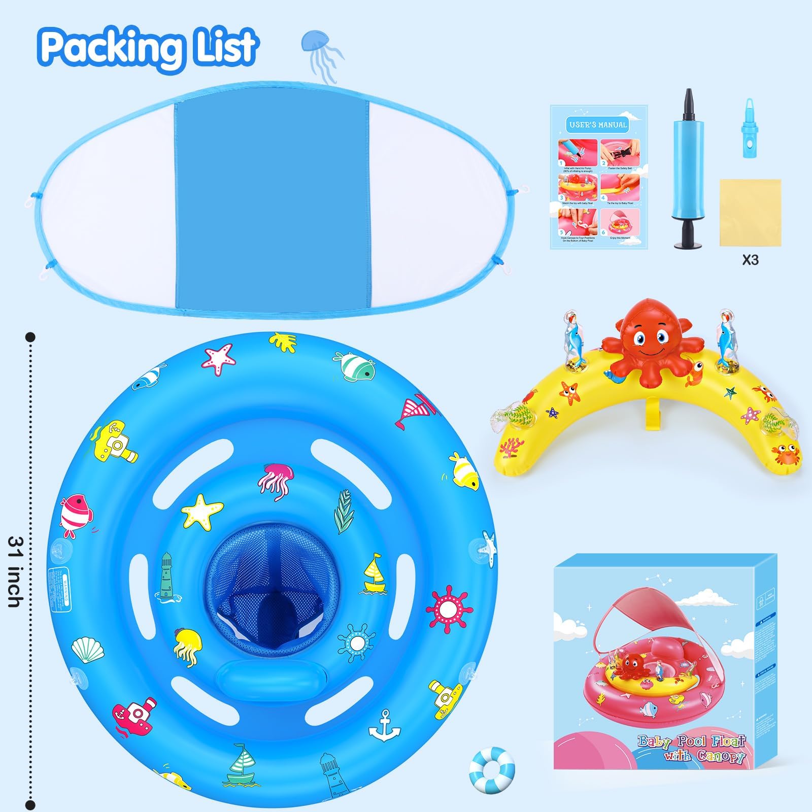 HINZER easy deflate design aids quick storage and travel