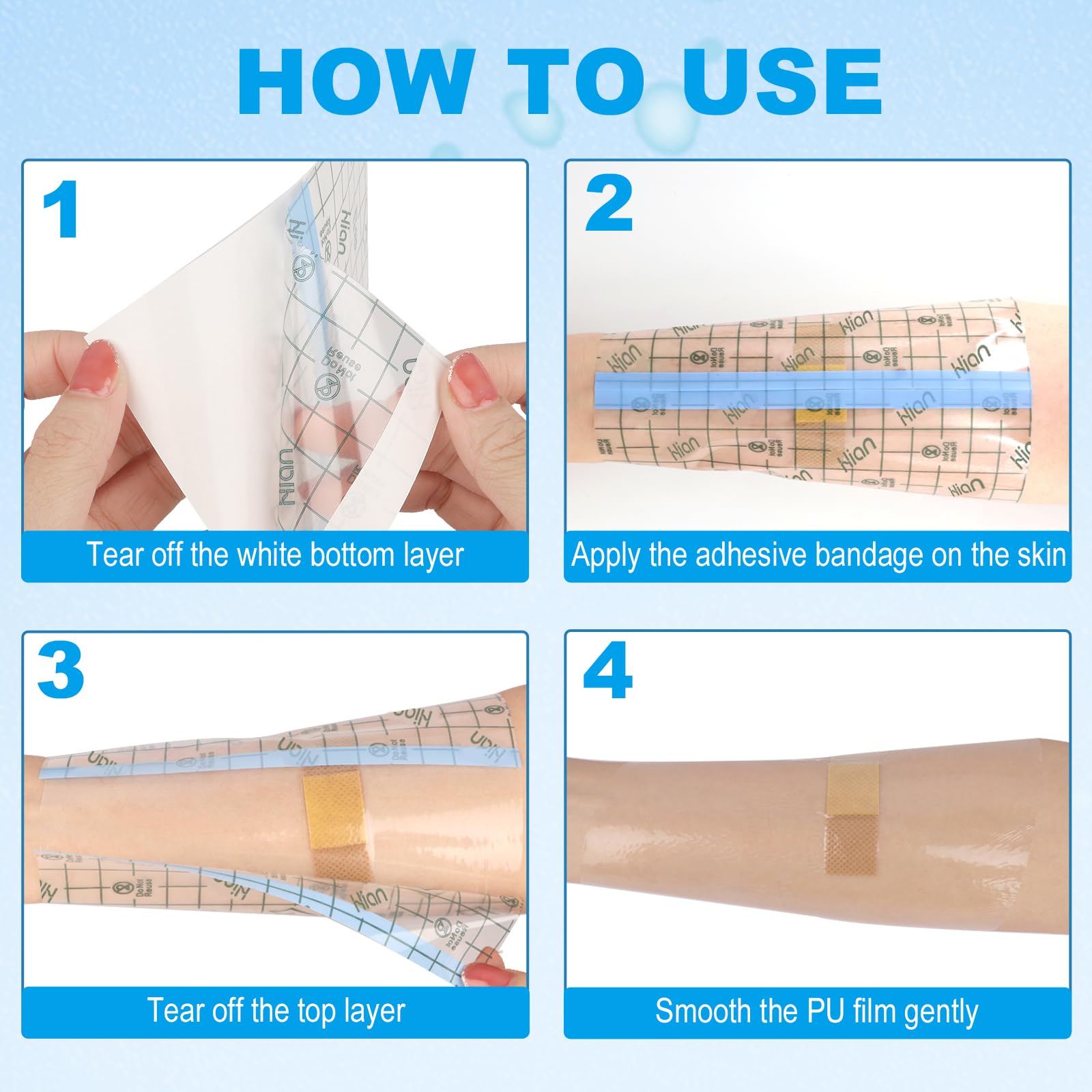 Hion breathable hypoallergenic adhesive bandage sticks comfortably with no residue.