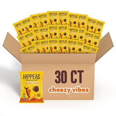 HIPPEAS Cheezy Vibes bag with crispy chickpea puffs for on-the-go snacking