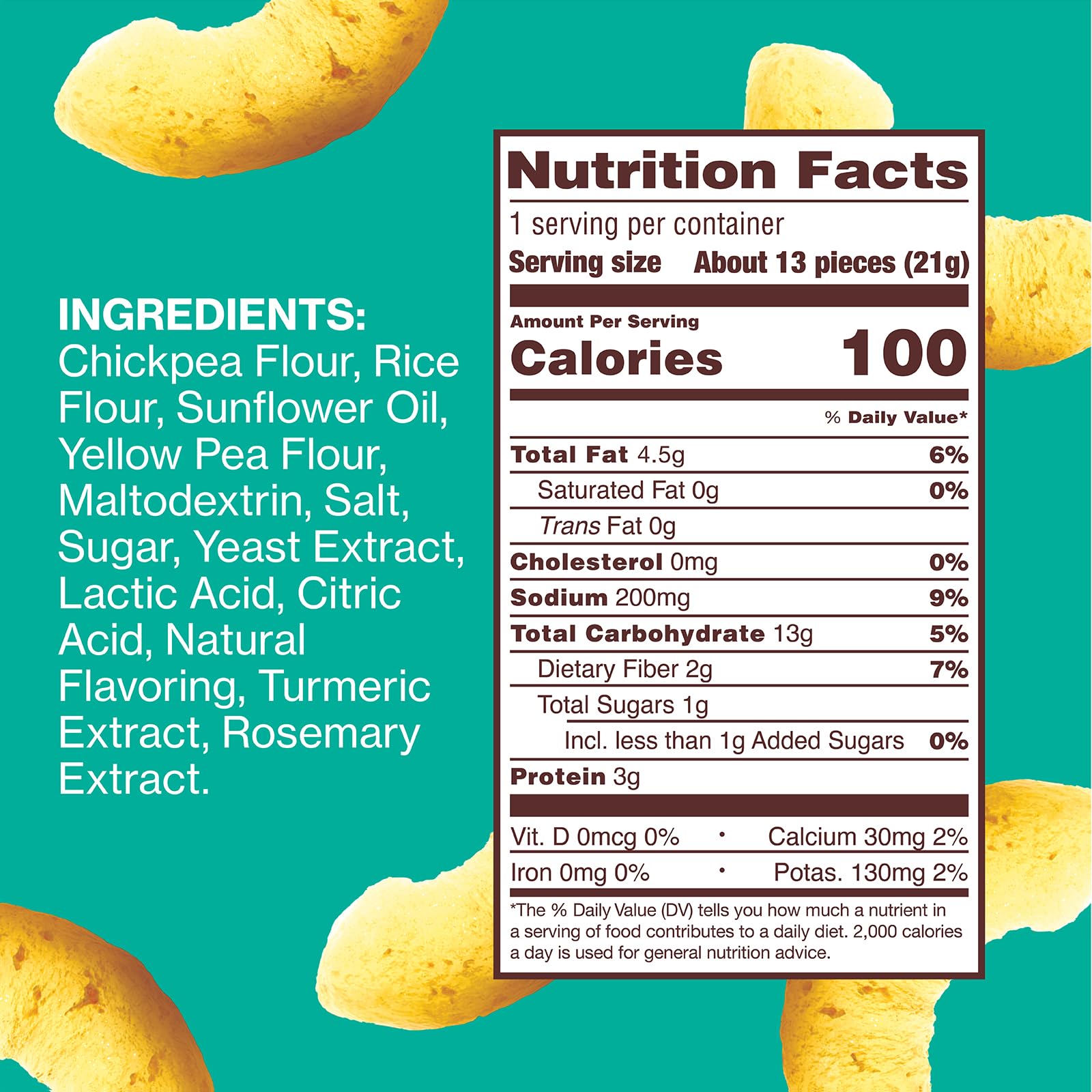 Hippeas chickpea puffs texture highlights crunchy, gluten-free plant snack.