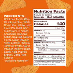 Close-up of HIPPEAS chickpea chips showing crisp texture.