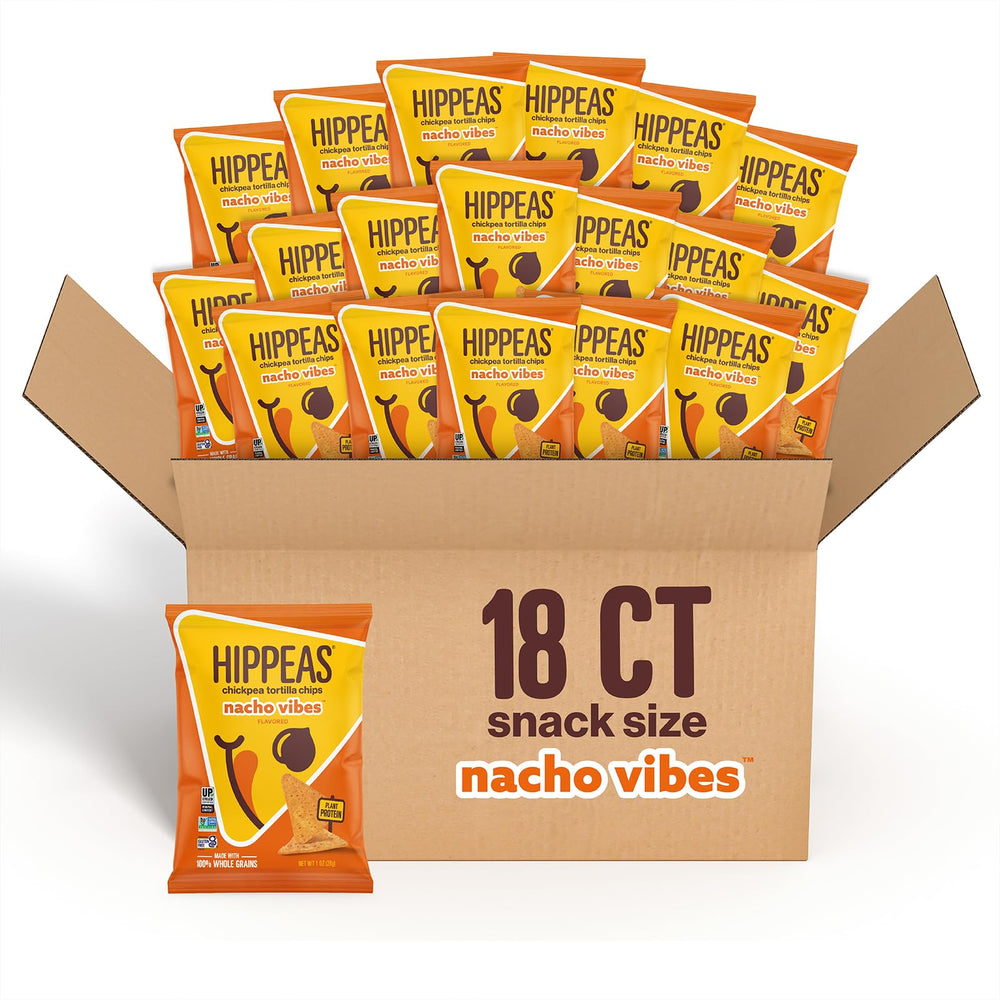 HIPPEAS Nacho Vibes packaging ready for movie night.
