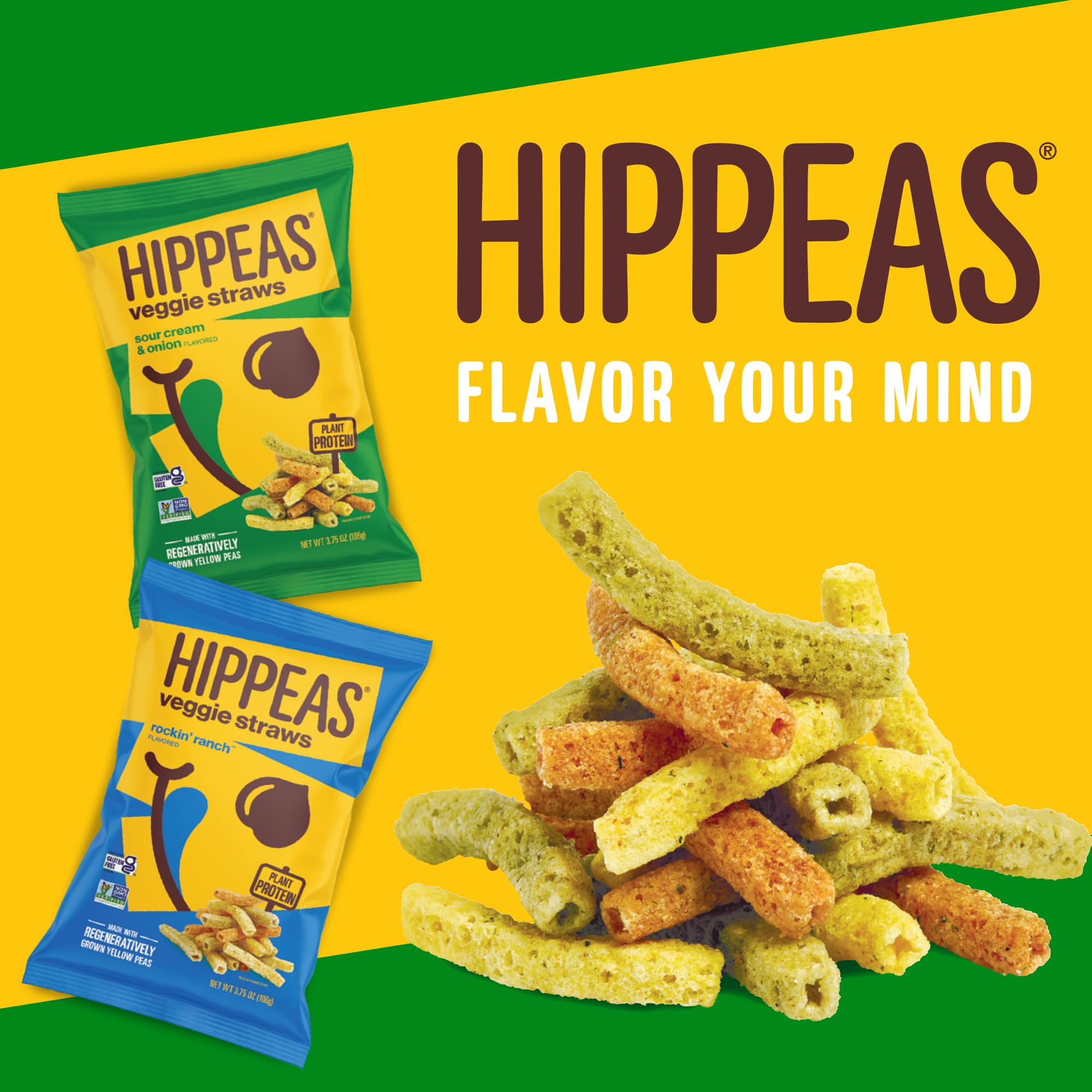 HIPPEAS Variety Pack bag, two flavors in one convenient package