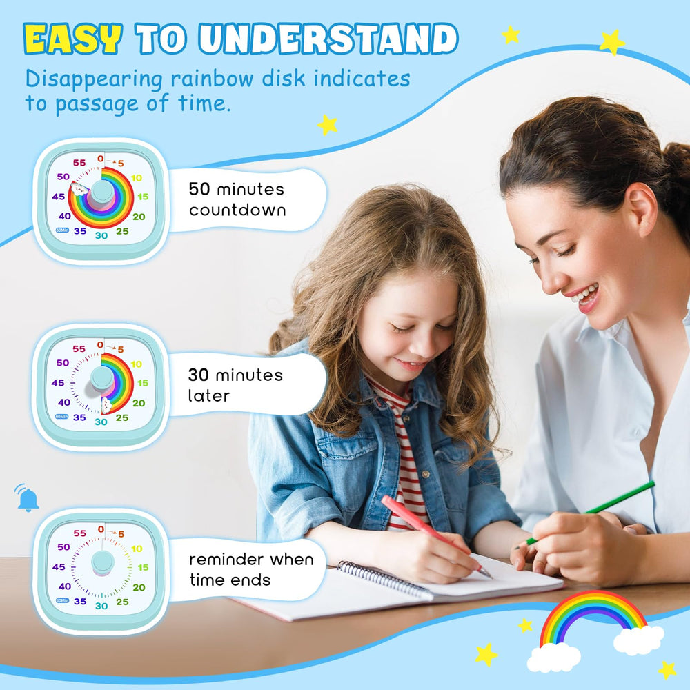 HIPPIH knob-rotation-ease lets kids set time quickly and confidently
