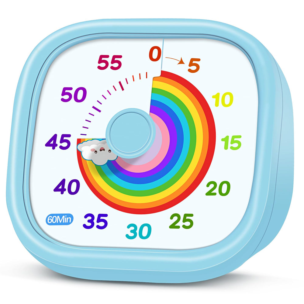 HIPPIH Visual Timer with rainbow disk guides focus during study sessions