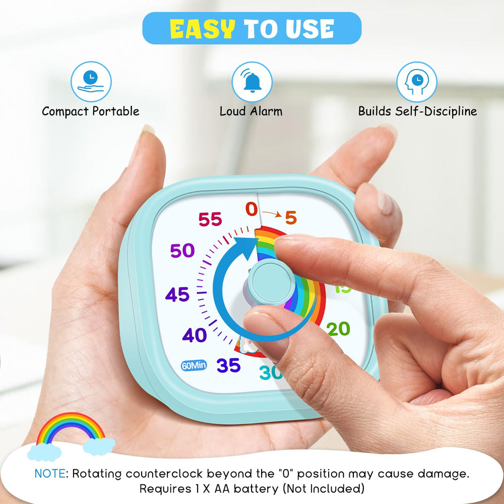 HIPPIH Visual Timer silent-mode keeps environments calm for work or study
