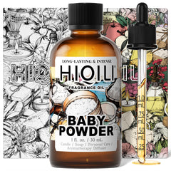 HIQILI Baby Powder Fragrance bottle pour evokes a soft, powdery aroma for DIY projects