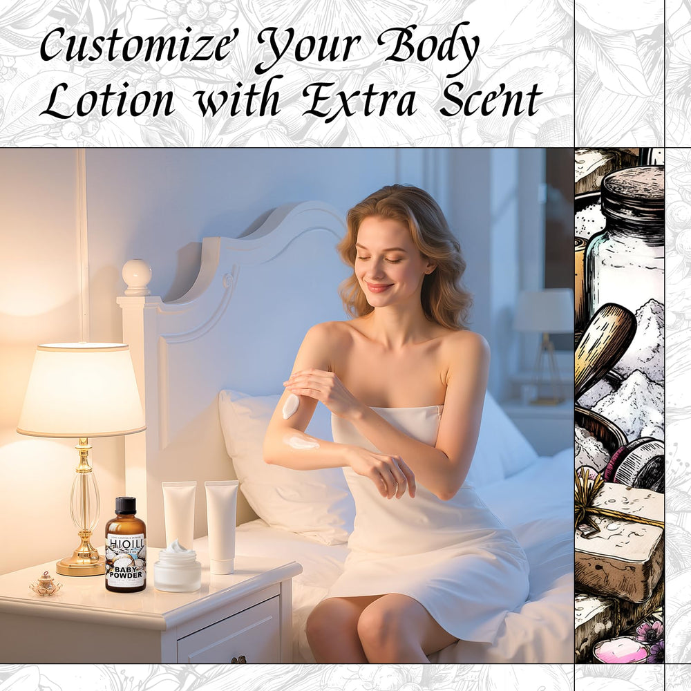 HIQILI Baby Powder Fragrance soap and candle base blends with ease