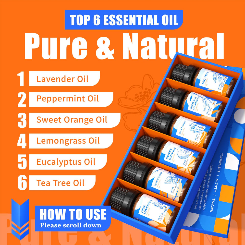 HIQILI orange essential oil bottle for diffuser uplifting mood.