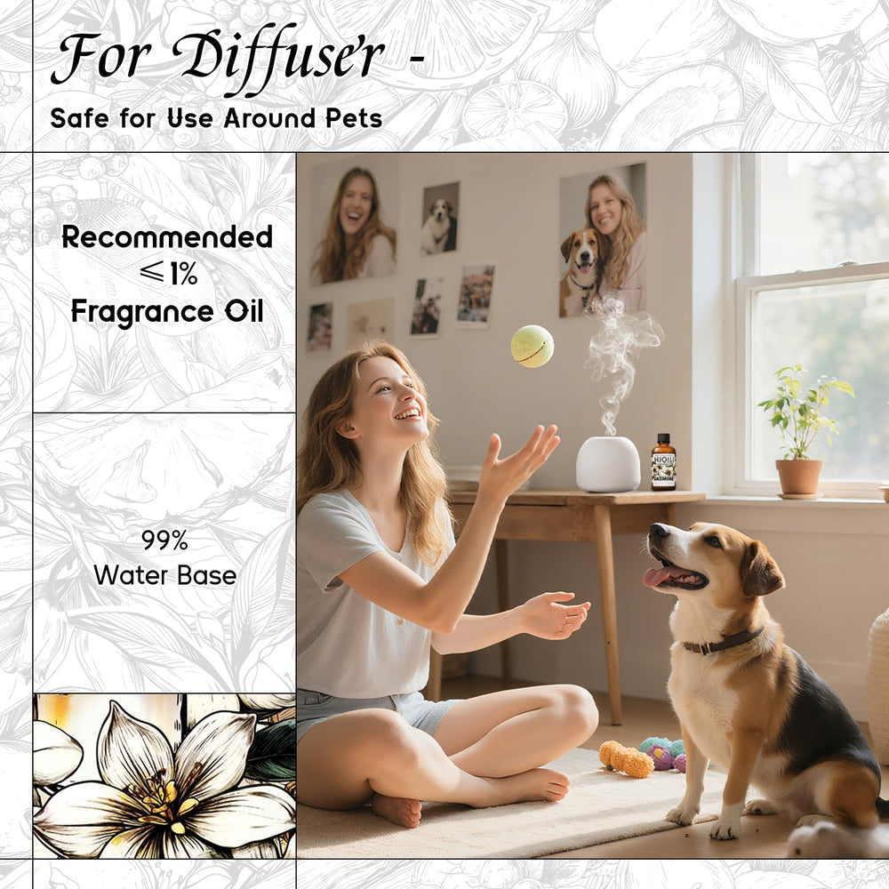 HIQILI Jasmine fragrance oil added to laundry to refresh clothes and linens.