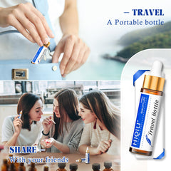HIQILI Tea Tree Oil travel bottle with dropper for on-the-go use.