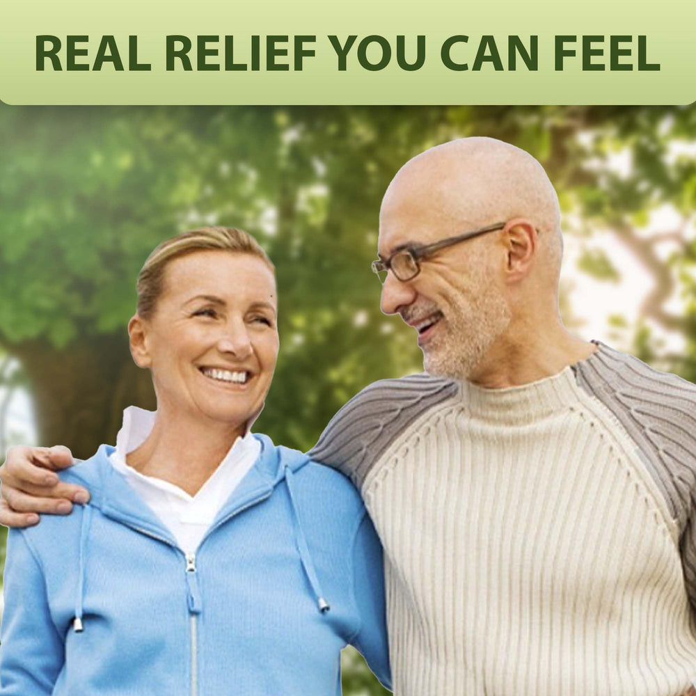 HiRelief Total Relief ingredients closeup, MSM and Arnica for daily comfort.