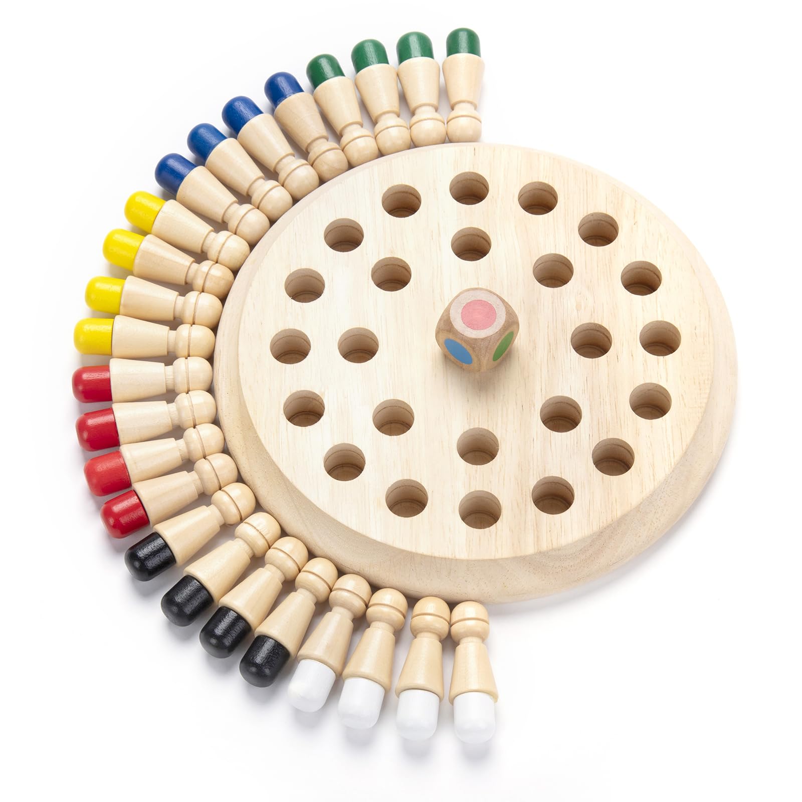 Hirger wooden memory chess board for family bonding and memory-friendly play.