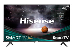Hisense 40A4NR front view highlight slim design for streaming