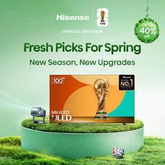 Hisense 40A4NR side profile emphasizes slim bezel and compact footprint for space-saving setup
