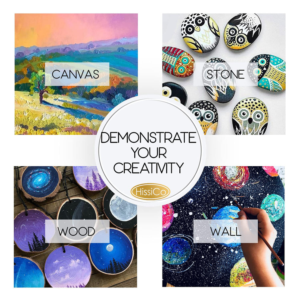 HissiCo non-toxic safety label emphasizes kid-friendly art supplies.