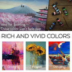 HissiCo paint set box keeps everything organized and portable.