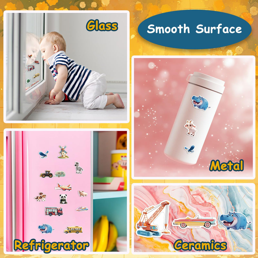 HitGoo stickers clean easily with no sticky mess after playtime.