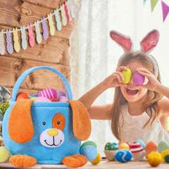 HitToys Easter Bunny Basket highlighting its 10-inch height and 8-inch diameter interior.