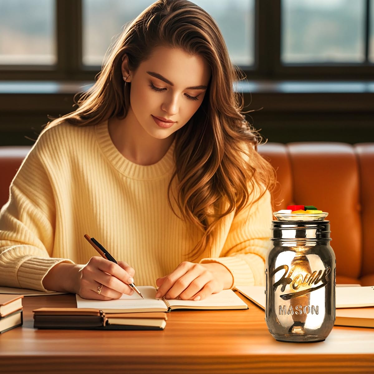 Hituiter fragrance warmer black in-use, easy plug-in operation and scent release
