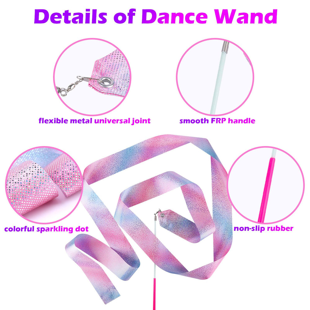 HiUnicorn wand head with metal swivel enabling smooth ribbon twirls