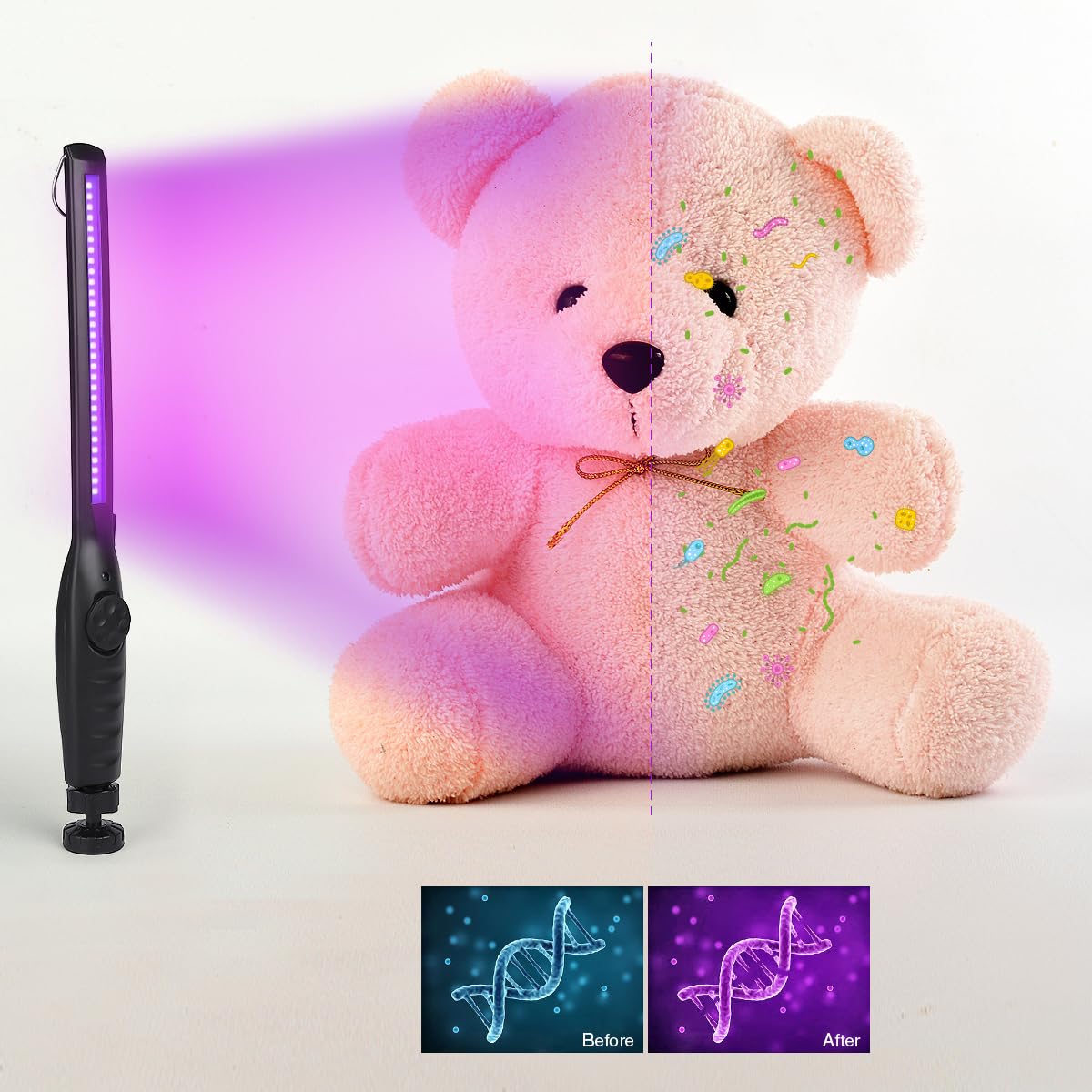 HIUPN UV light sanitizer compact size fits in your bag