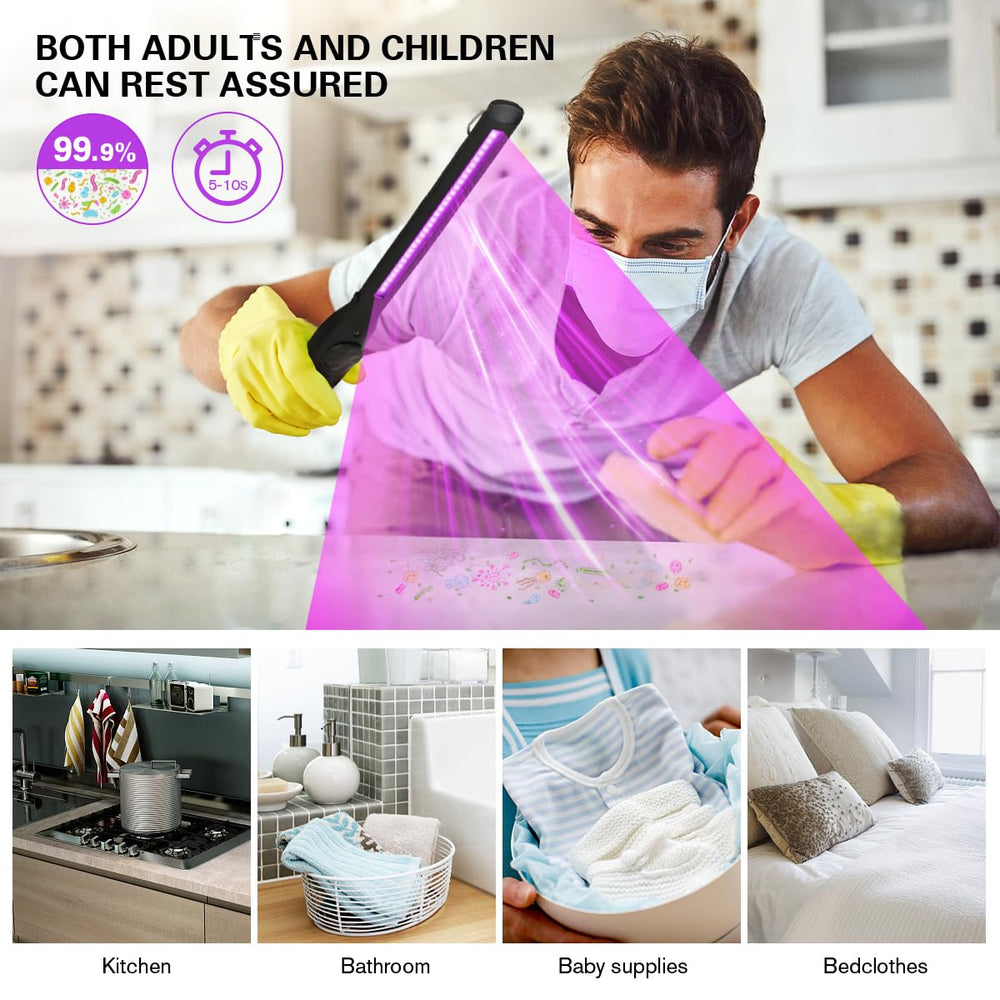 HIUPN UV wand for home and office use with safe operation