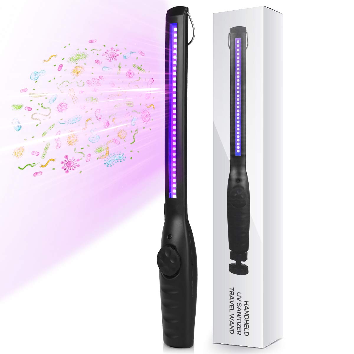 HIUPN UV Light Sanitizer Wand on table for quick home disinfection