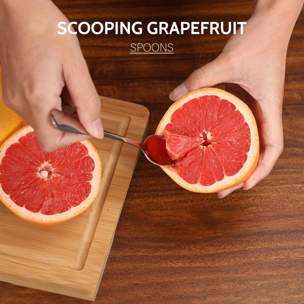 Hiware grapefruit knife and spoons in stainless finish for modern kitchen look.