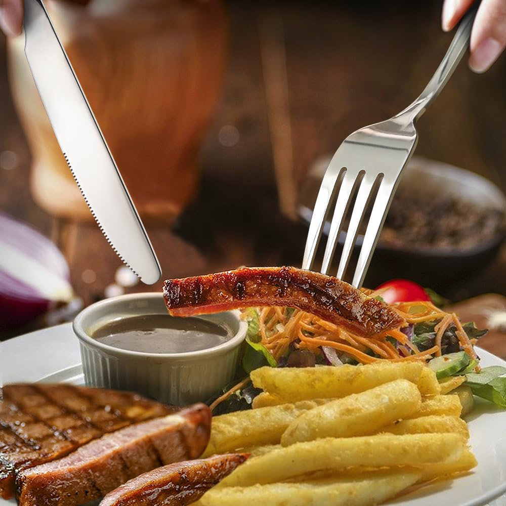 Hiware dishwasher-safe forks, easy cleanup after meals.