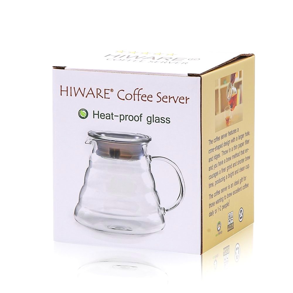 HIWARE dishwasher-safe glass carafe for easy cleaning after coffee
