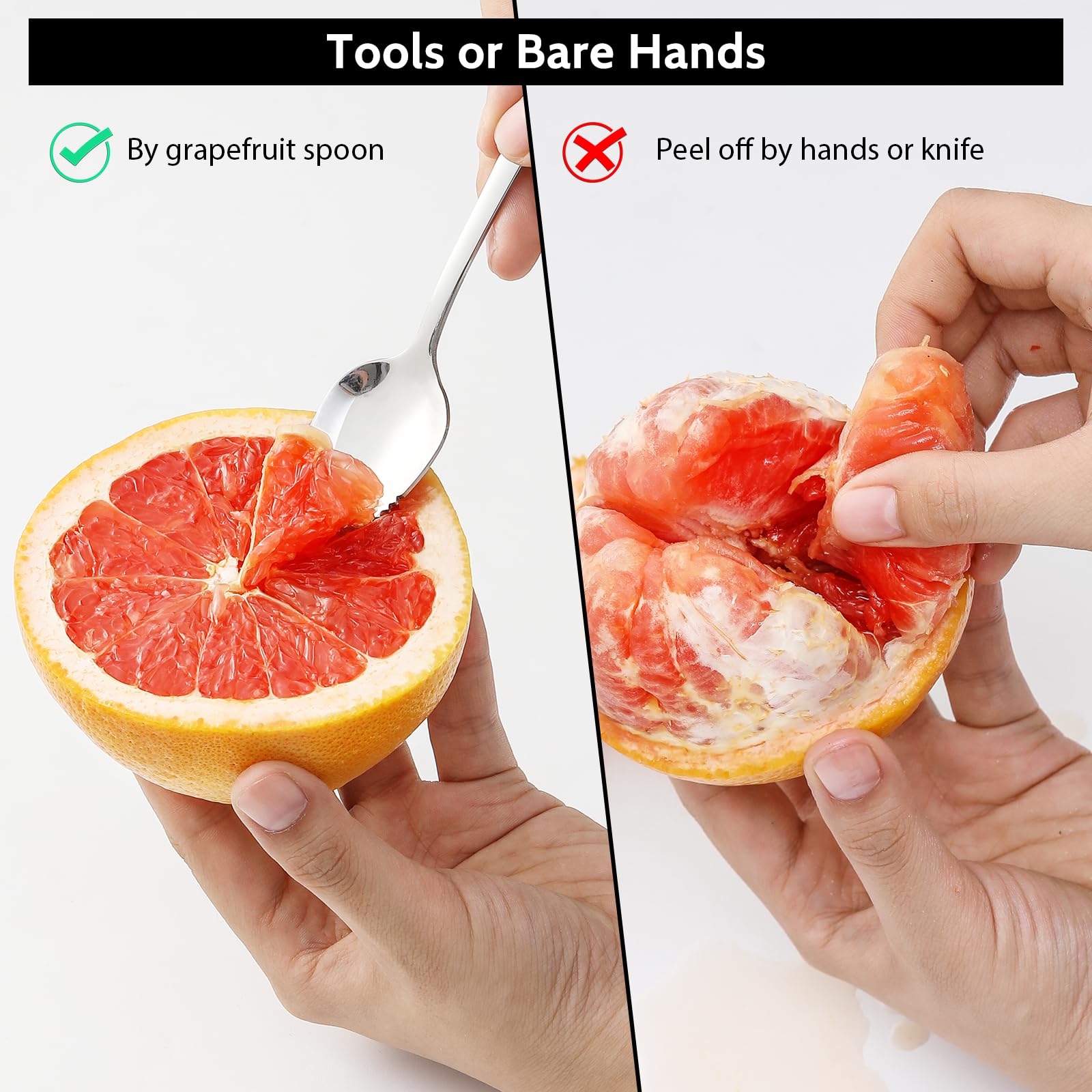 Hiware dishwasher-safe spoons and knife simplify cleanup after meals.