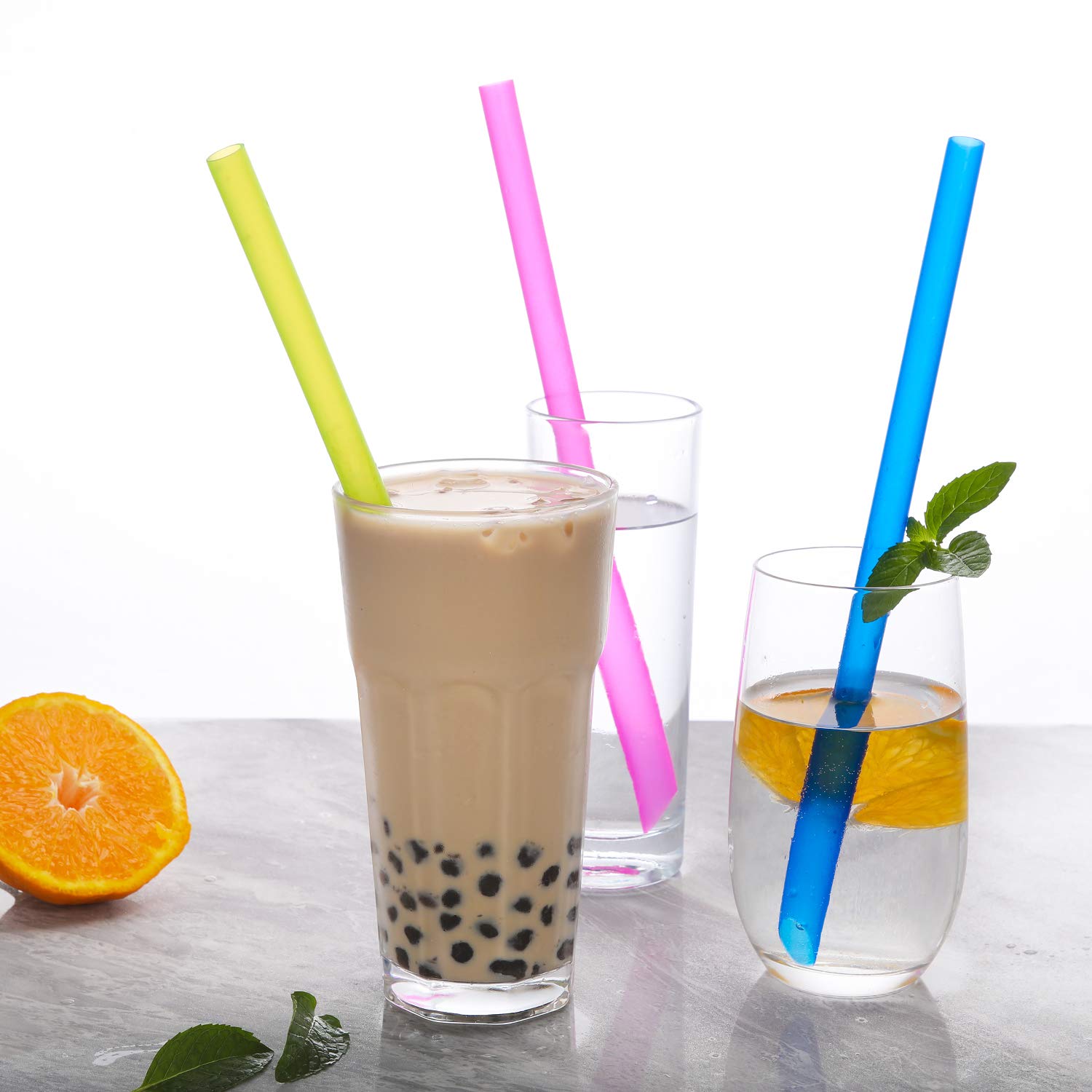 HIWARE fat-boba pearl friendly straw for chunky drinks
