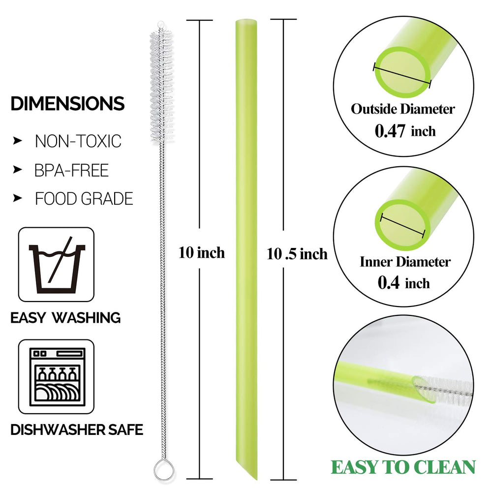 HIWARE multicolor wide-straws for thick drinks