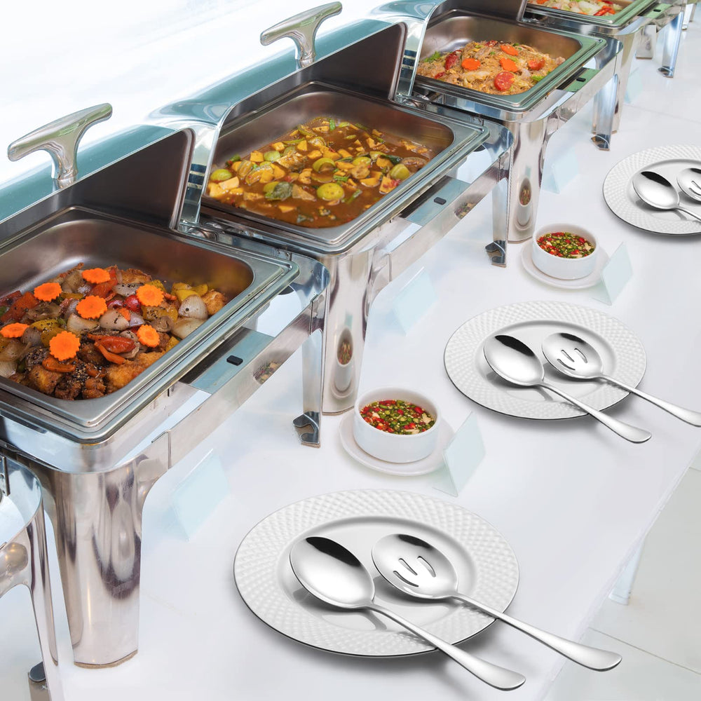 Hiware rust-resistant 18/8 steel spoons ready for busy service