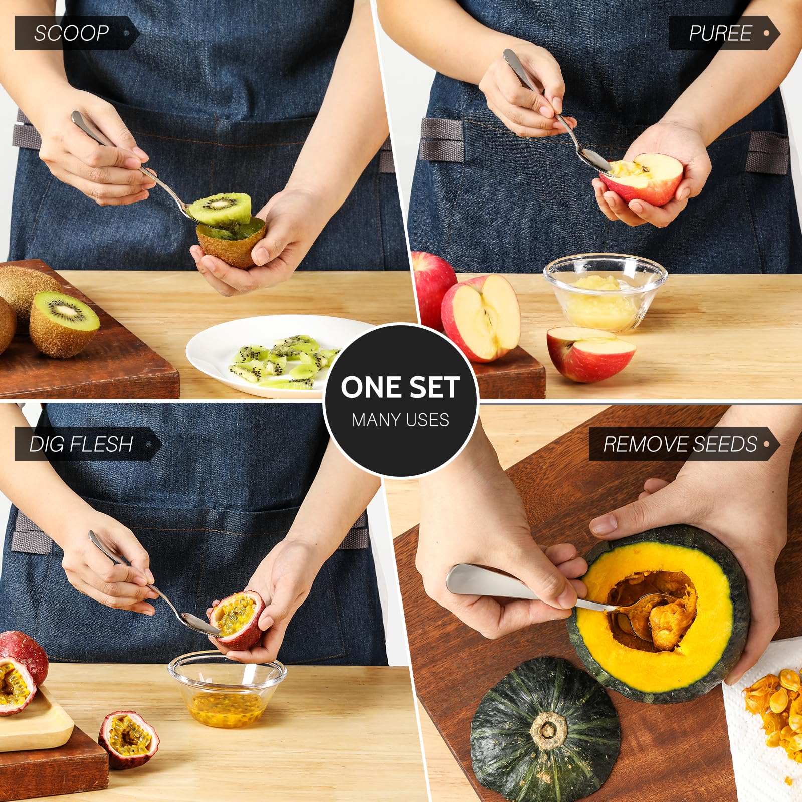 Hiware versatile tool handles kiwi, lemon, and more.