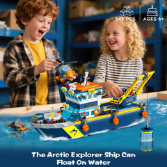 HiWEEGO Arctic Explorer ship model supports hands-on building and exploration.