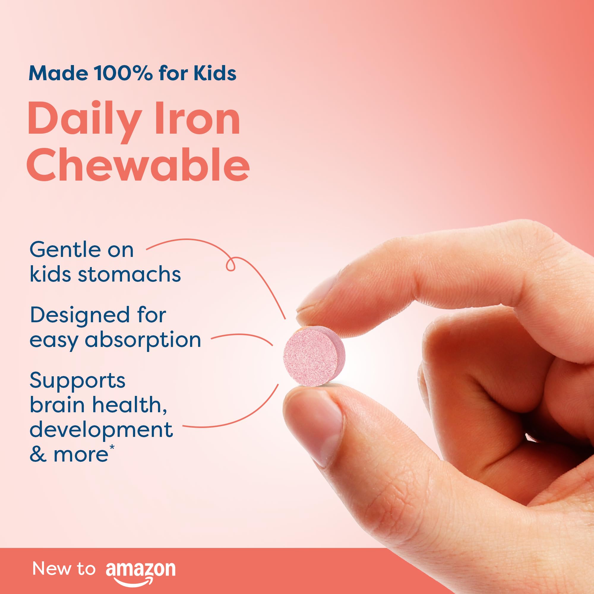 Hiya Iron+ glass bottle refillable packaging supports a sustainable routine.