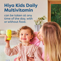 HIYA refillable-glass-bottle emphasizes sustainable packaging for families.