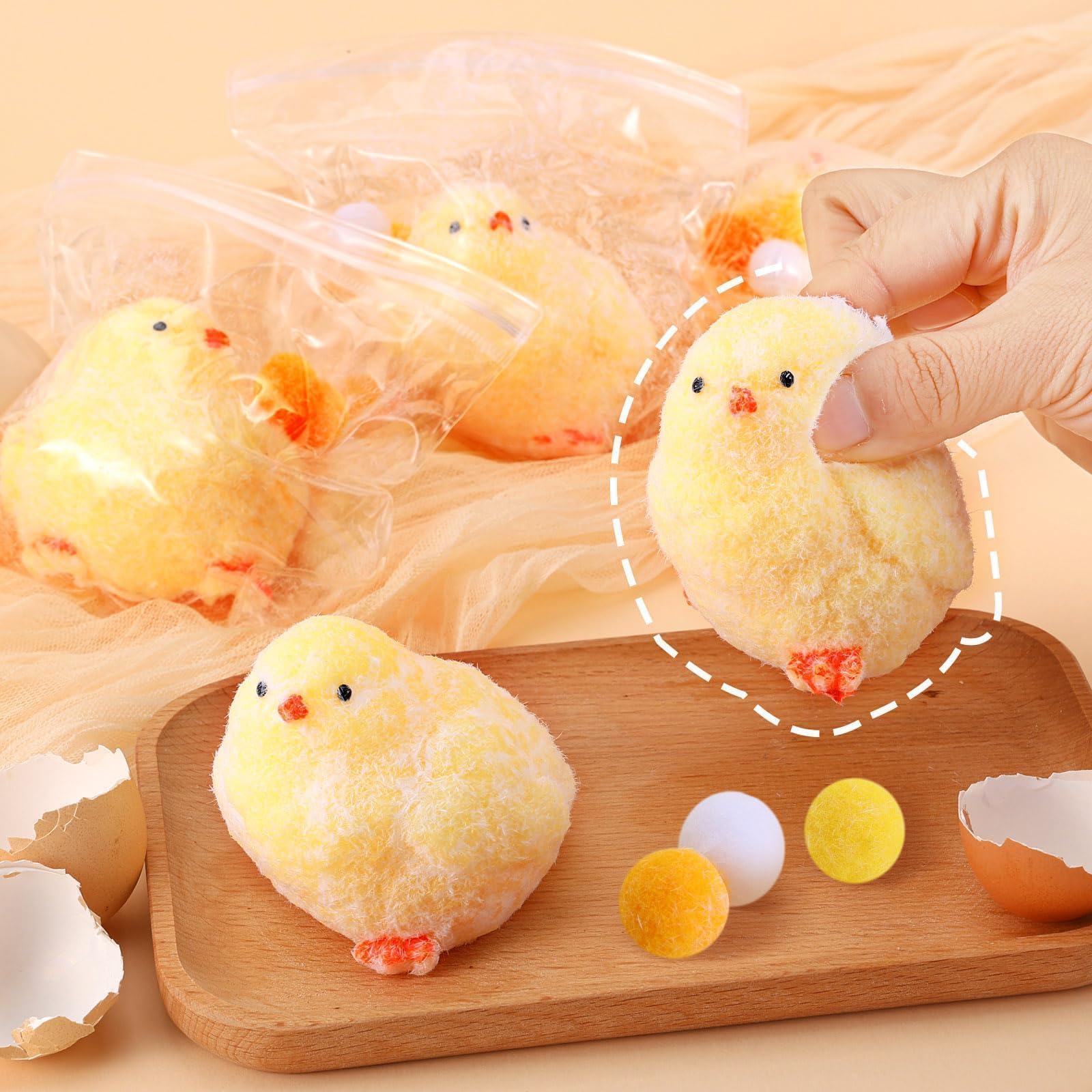 HIYZI Chick Taba squishies as Easter favors, perfect goodie bag fillers.