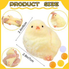 HIYZI Chick Taba squishies yellow close-up, vivid texture invites squeezing.
