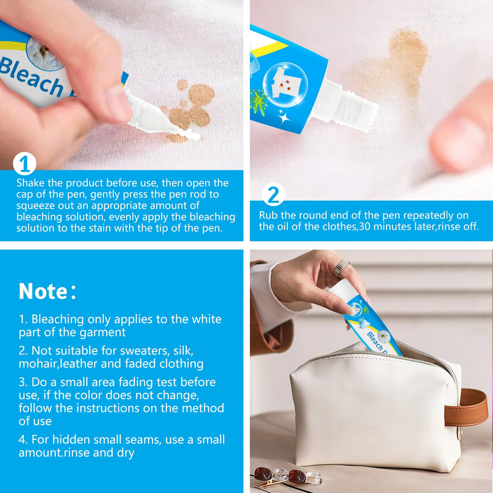 HJFCY Bleach Pen packaging shows two pens ready to use