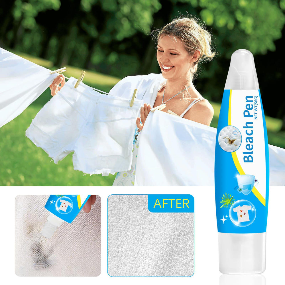 HJFCY Bleach Pen stain removal on white fabrics keeps whites brighter