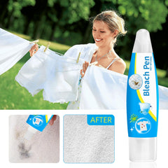HJFCY Bleach Pen stain removal on white fabrics keeps whites brighter