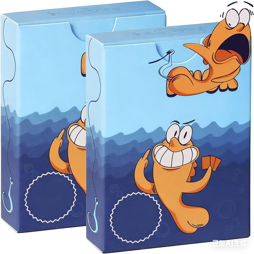 HJIANJUN Go Fish Yourself cards in hand; portable party entertainment for adults.