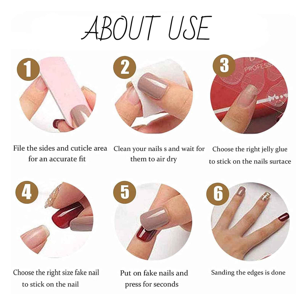 Hkanlre jelly glue included for easy application and removal